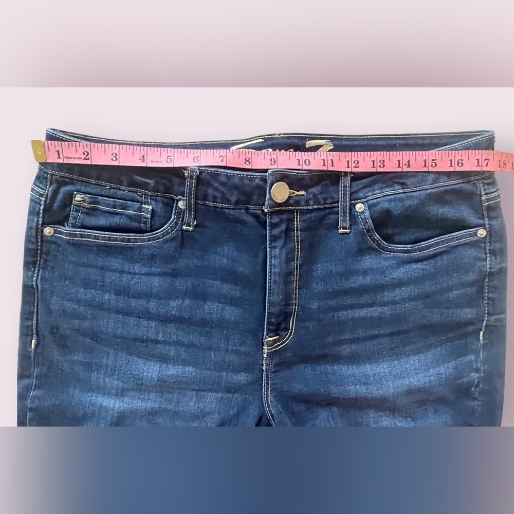 Seven7 Dark Blue Denim Shorts - Picture 4 of 10